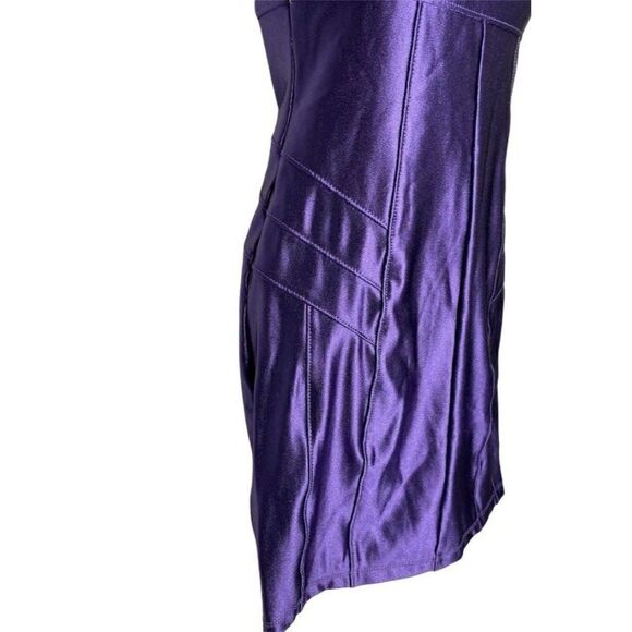 Guess‎ Stretch Satin Off the Shoulder Keyhole Dress XS - Picture 9 of 9